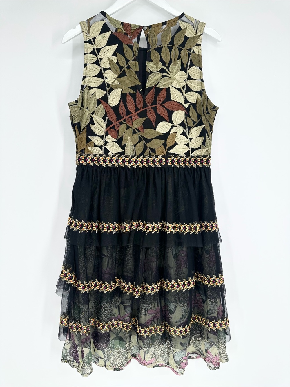 Anthropologie Varun Bahl Embroidered Vigne Dress - Picture 11 of 16
